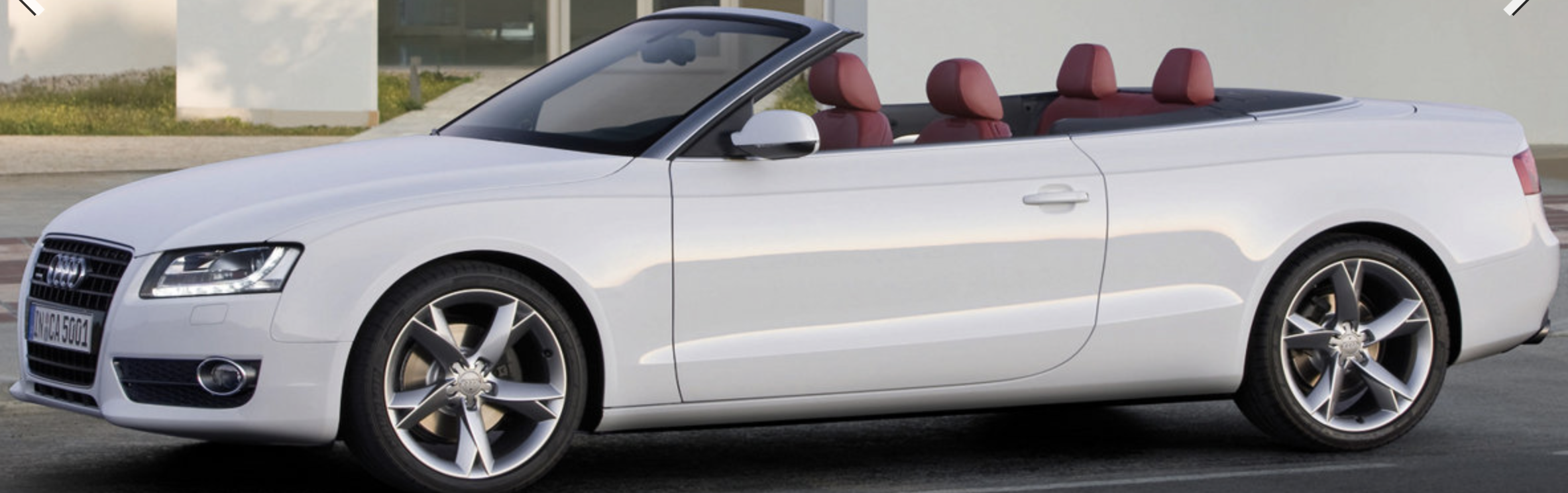 Audi A5 4 Seater Luxury Cabriolet
